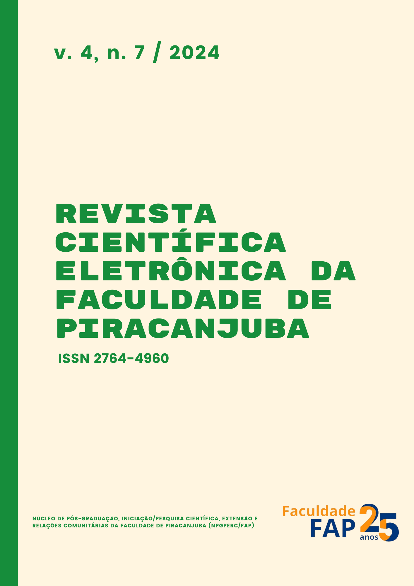 					Visualizar v. 4 n. 7 (2024): Dossiê: democratização do acesso à justiça: impactos nas transformações do campo jurídico
				